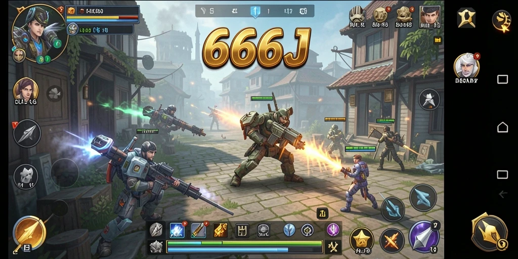 Gameplay mendebarkan dalam 666J dengan berbagai strategi dan taktik.