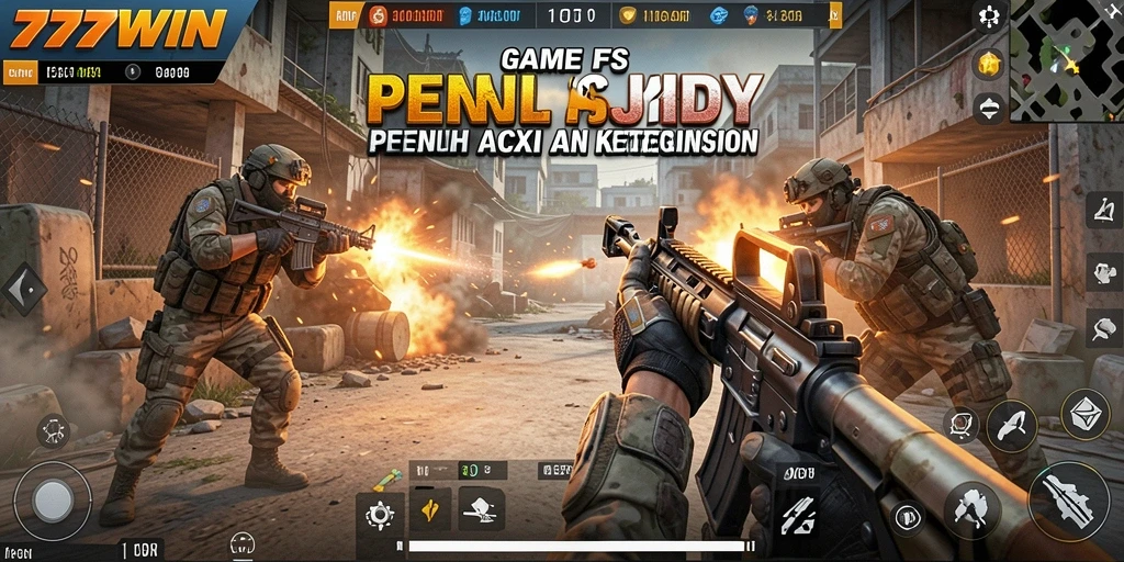 Screenshot gameplay 777WIN yang menunjukkan aksi pertempuran seru.