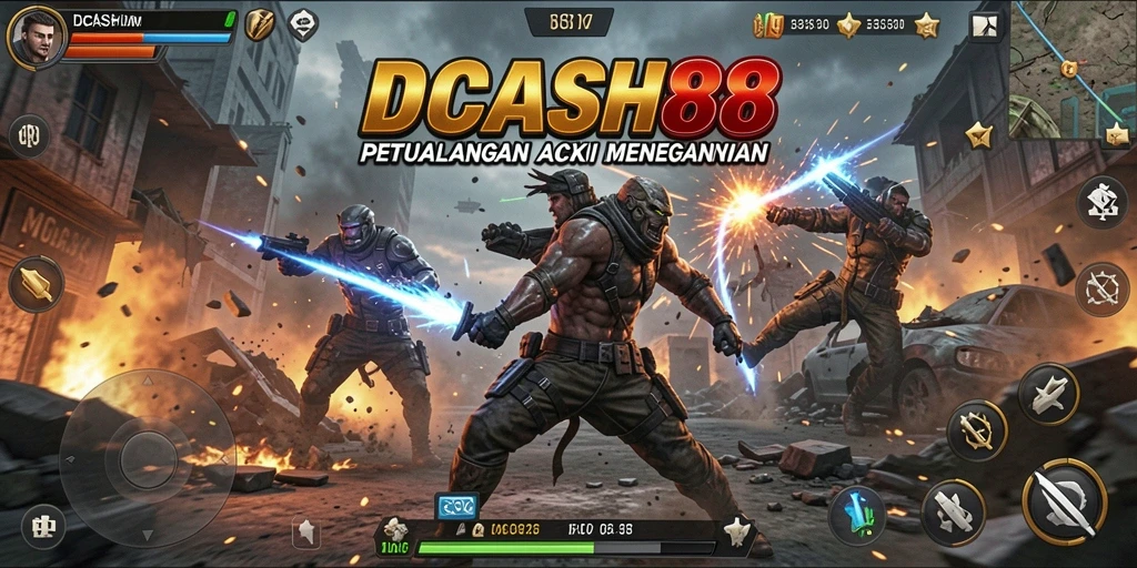 Tampilan menegangkan gameplay IDCASH88 dengan aksi yang intens.