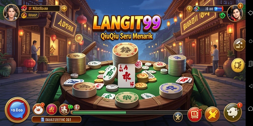 Screenshot LANGIT99 menampilkan gameplay QiuQiu yang mendebarkan.