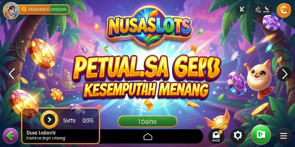 Screenshot gameplay NUSASLOTS menampilkan aksi petualangan yang mendebarkan.