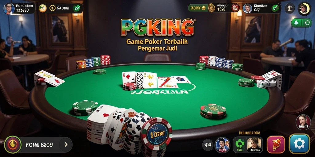 Tampilan gameplay Poker yang memukau di PGKING.