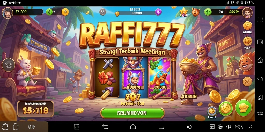 Tampilan gameplay menarik dari RAFFI777 yang menonjolkan strategi pertempuran.