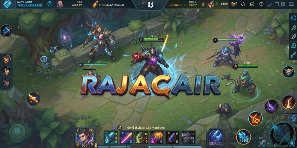Gameplay seru dan strategis dalam RAJACAIR, pertempuran MOBA yang mendebarkan.