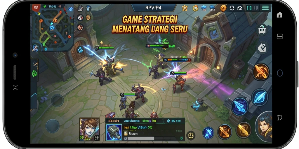Screenshot RPVIP4 menampilkan aksi strategis yang intens.