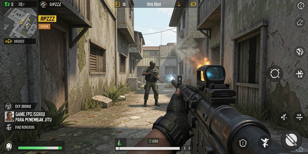Tampilan gameplay RPZZZ dengan momen menegangkan saat pertempuran.