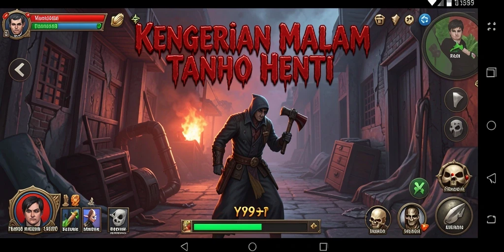 Screenshot gameplay Y89 menampilkan suasana mencekam dan kegelapan yang mengintimidasi.