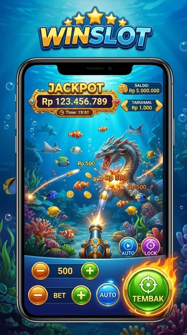 Antarmuka pengguna yang intuitif di aplikasi winslot.